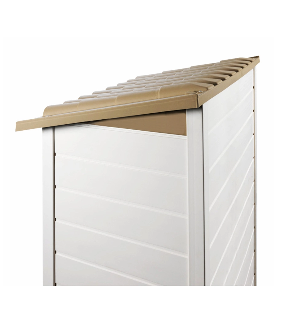 CASETTA DA GIARDINO IN PVC GAROFALO "TUSCANY 100.2P" L.139 X P.95 X H.201